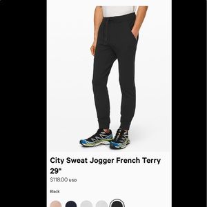 City Sweat Jogger French Terry 29” size M